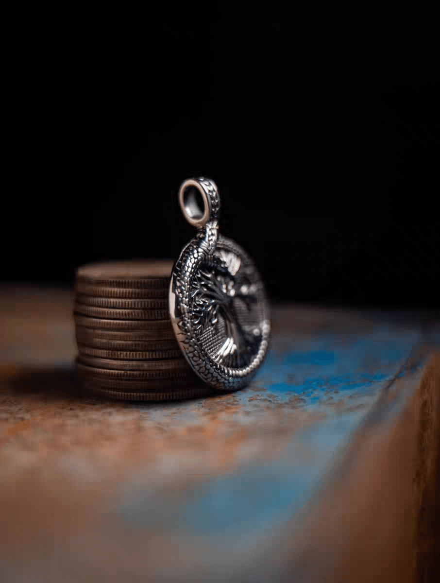 Ragnarök Norse Pendant – Stainless Steel Viking Tree of Life - Night Works