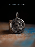 Ragnarök Norse Pendant – Stainless Steel Viking Tree of Life - Night Works