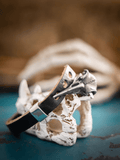 Raven Skull Leather Bracelet – Viking Norse Symbolic Jewelry - Night Works