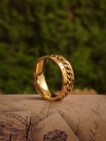 Rumor – European Renaissance Vintage Gold Small Square Ring - Night Works