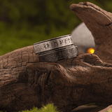 Rune's Oath Viking Ring – Titanium Steel Norse Band - Night Works