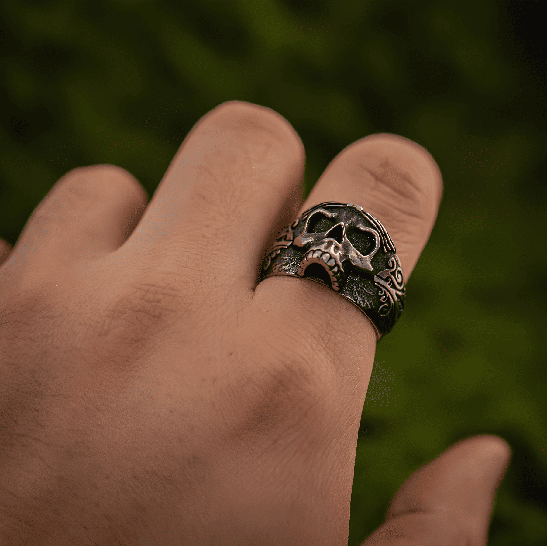 Santa Muerte – Holy Death Skull Ring - Night Works