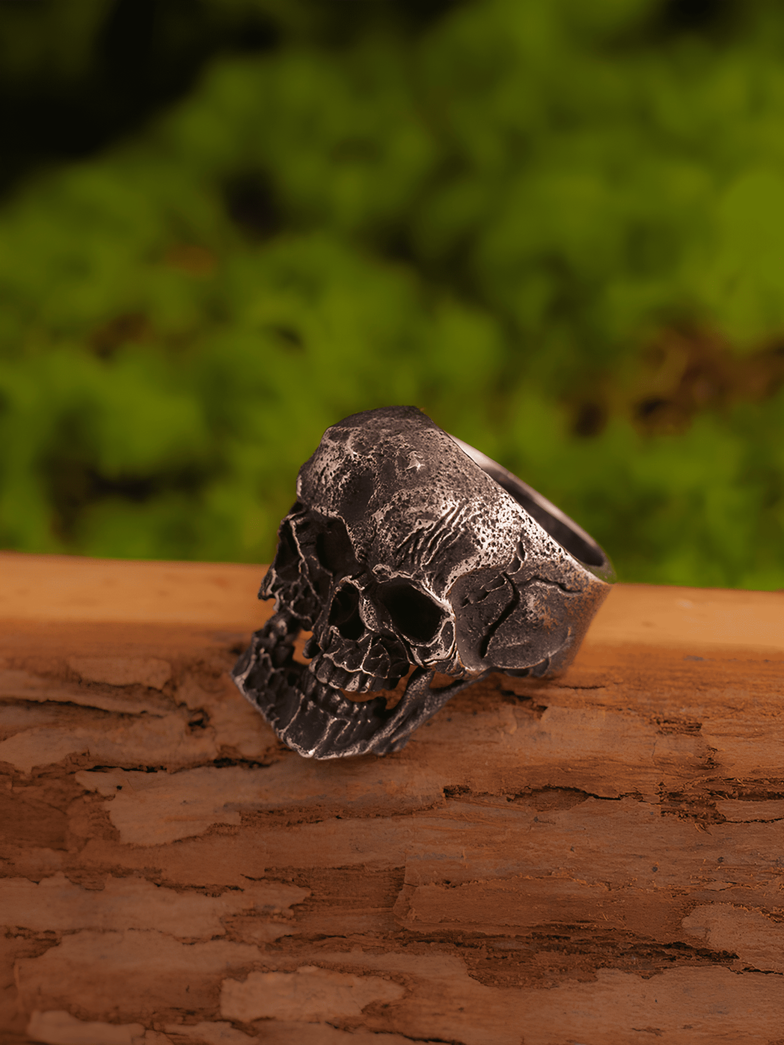 Siamese Dark Double Skull Ring - Night Works