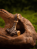 Thor’s Hammer Mjolnir Necklace – Norse Viking Stainless Steel Pendant - Night Works