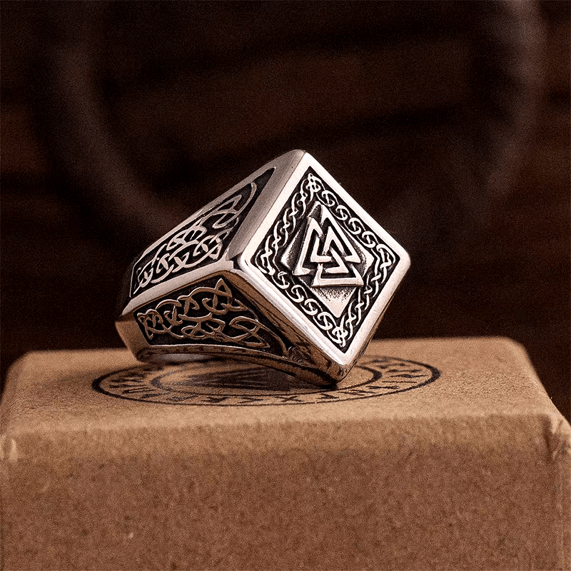 Valhalla’s Oath Viking Signet Ring – Norse Mythology - Night Works