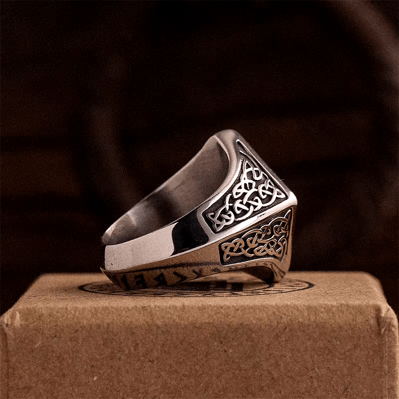 Valhalla’s Oath Viking Signet Ring – Norse Mythology - Night Works